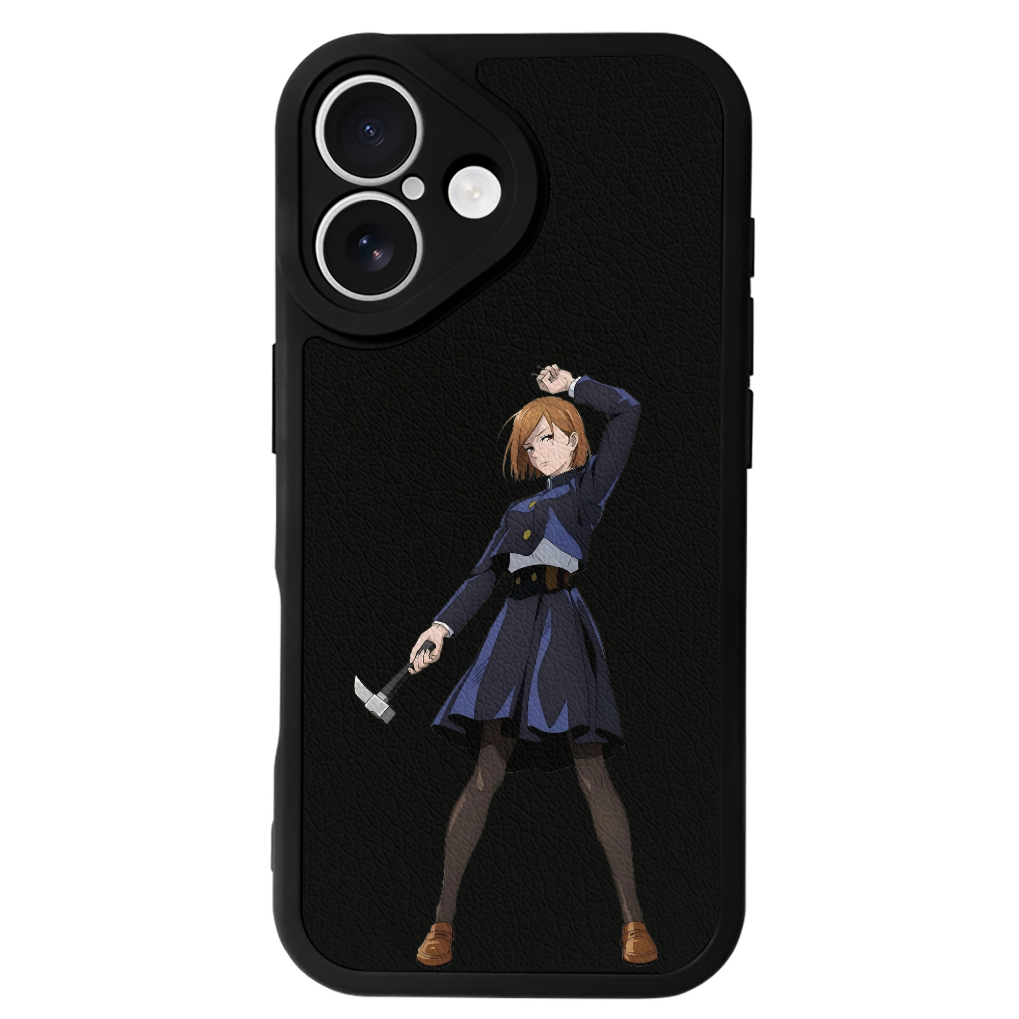 （画像用） 呪術廻戦 Jujutsu Kaisen 【iPhone 16シリーズ対応】シリコンスマホケース（レザー調） 材質：シリコン